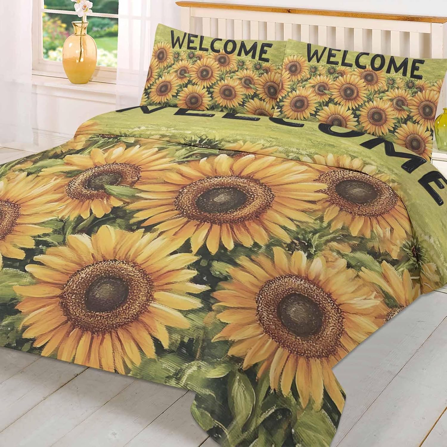 3-Piece Queen Bedding Set with Zipper Closure