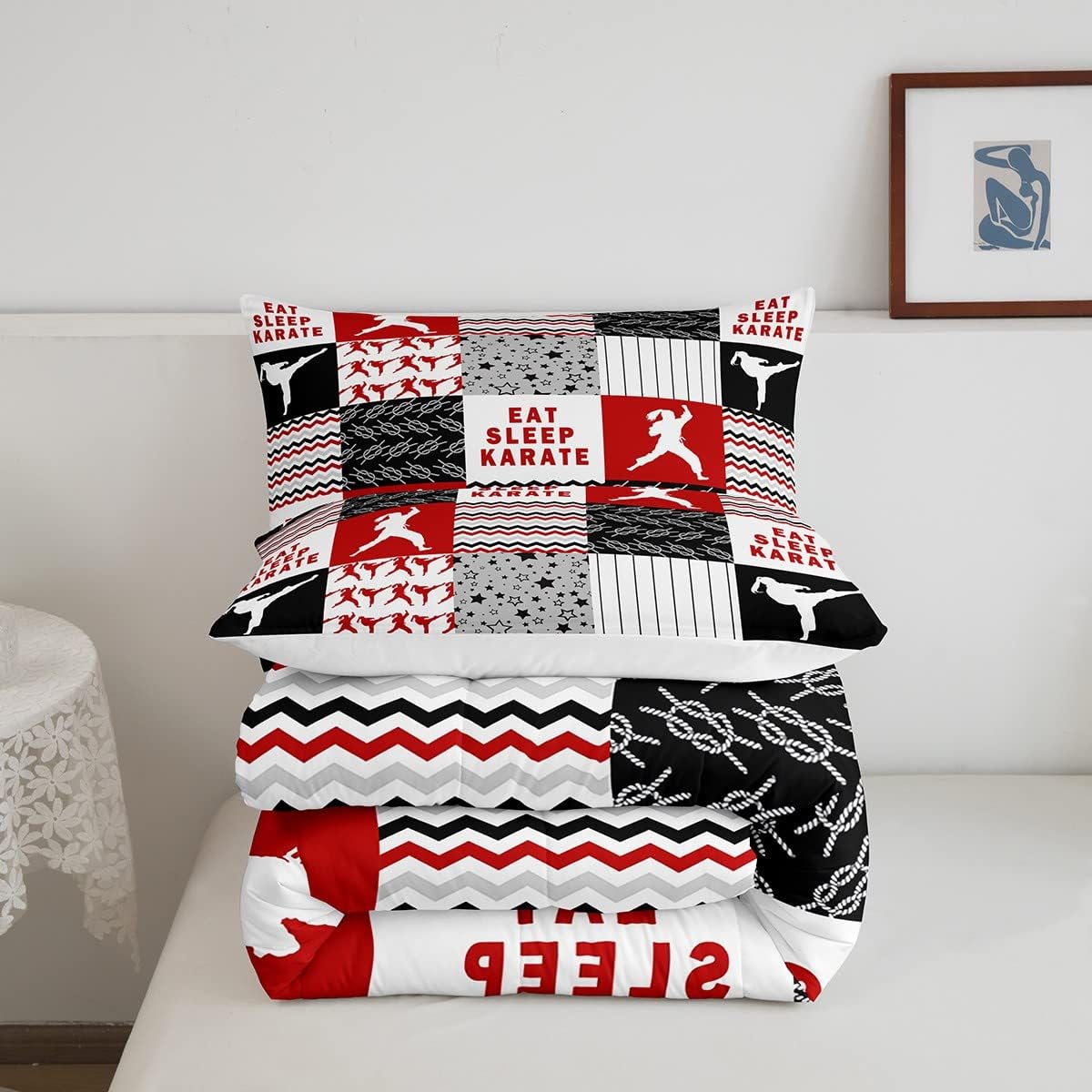 Feelyou Karate Comforter Set for Kids