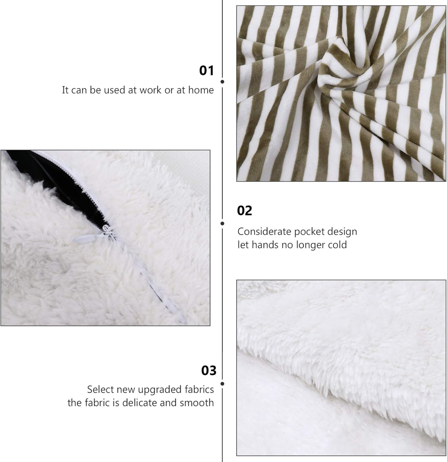 Unomor Electric Heated Blanket with USB Power Supply