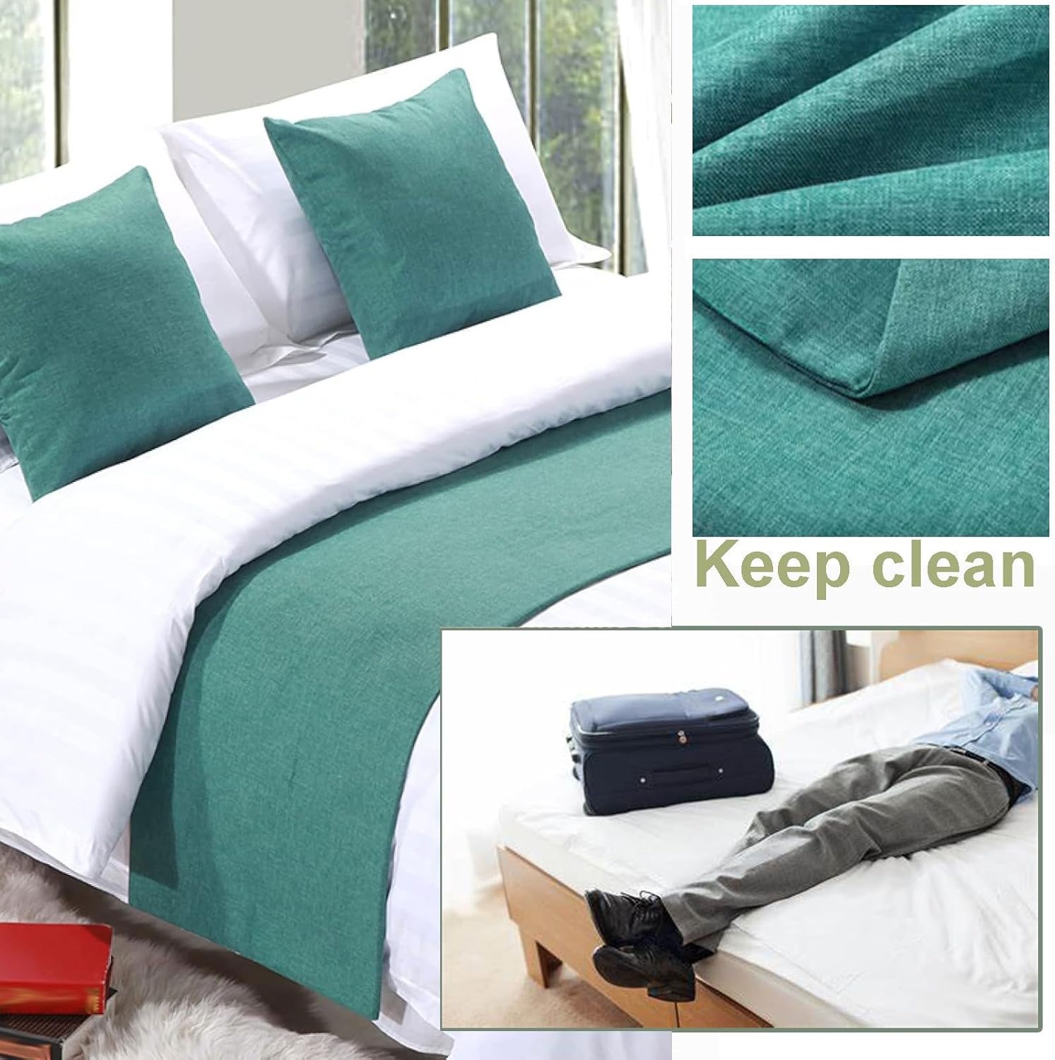 Rishdon Hotel Bed Runner Scarf 60X160CM Luxury Coverlet