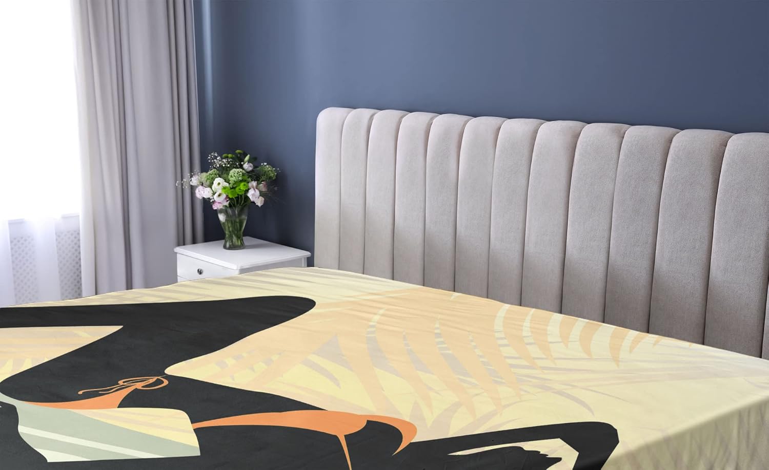 Ambesonne Pin Up Girl Fitted Sheet California King