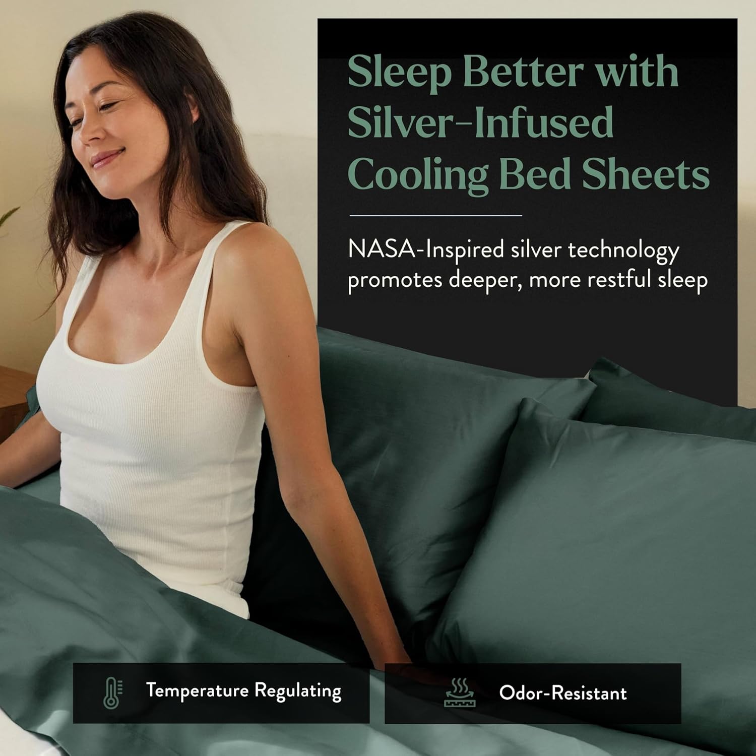 Miracle Made Cotton Sheet Set - Sage Green Queen 4 Piece