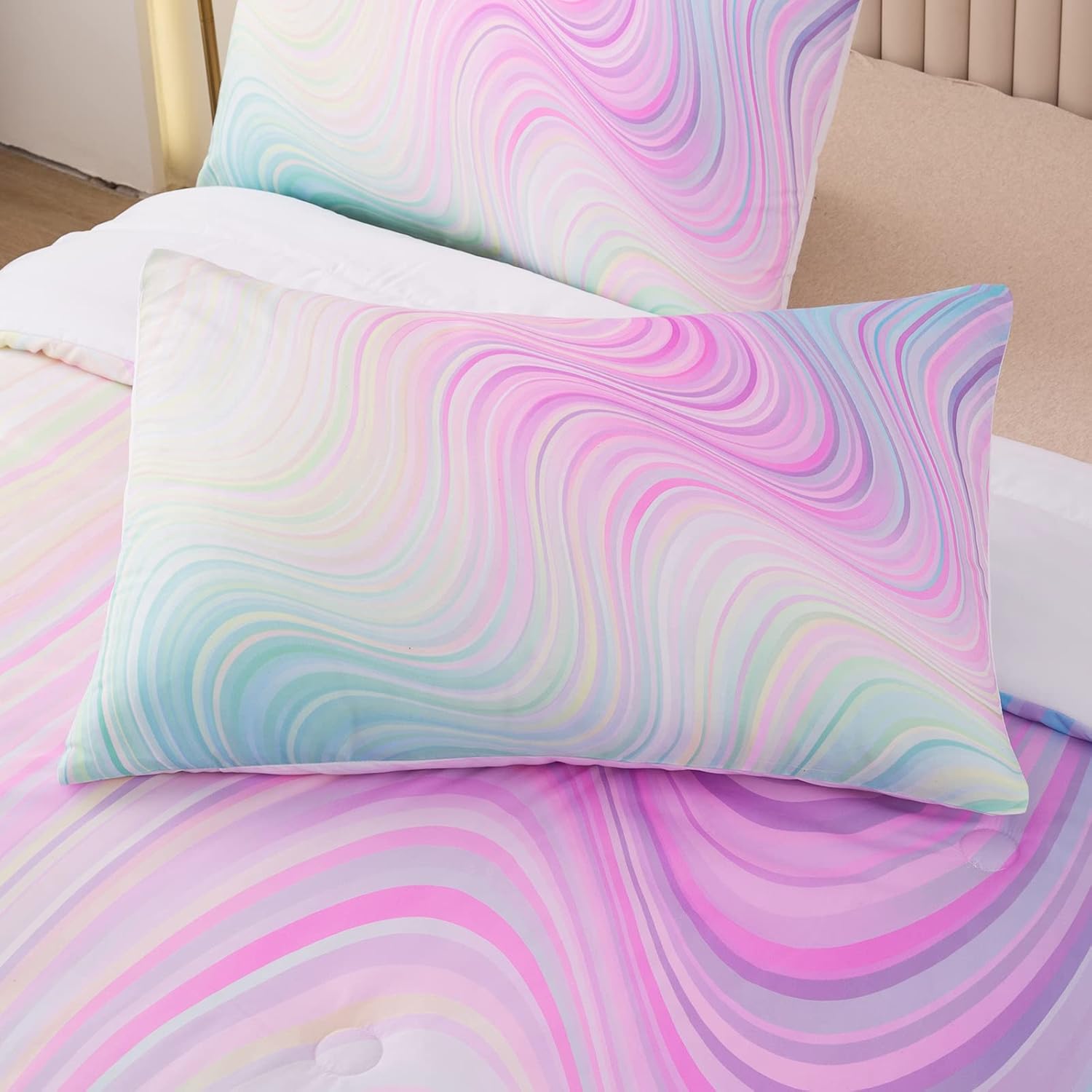Bodhi Girls Comforter Set with Sheets - Pink Bedding for Kids