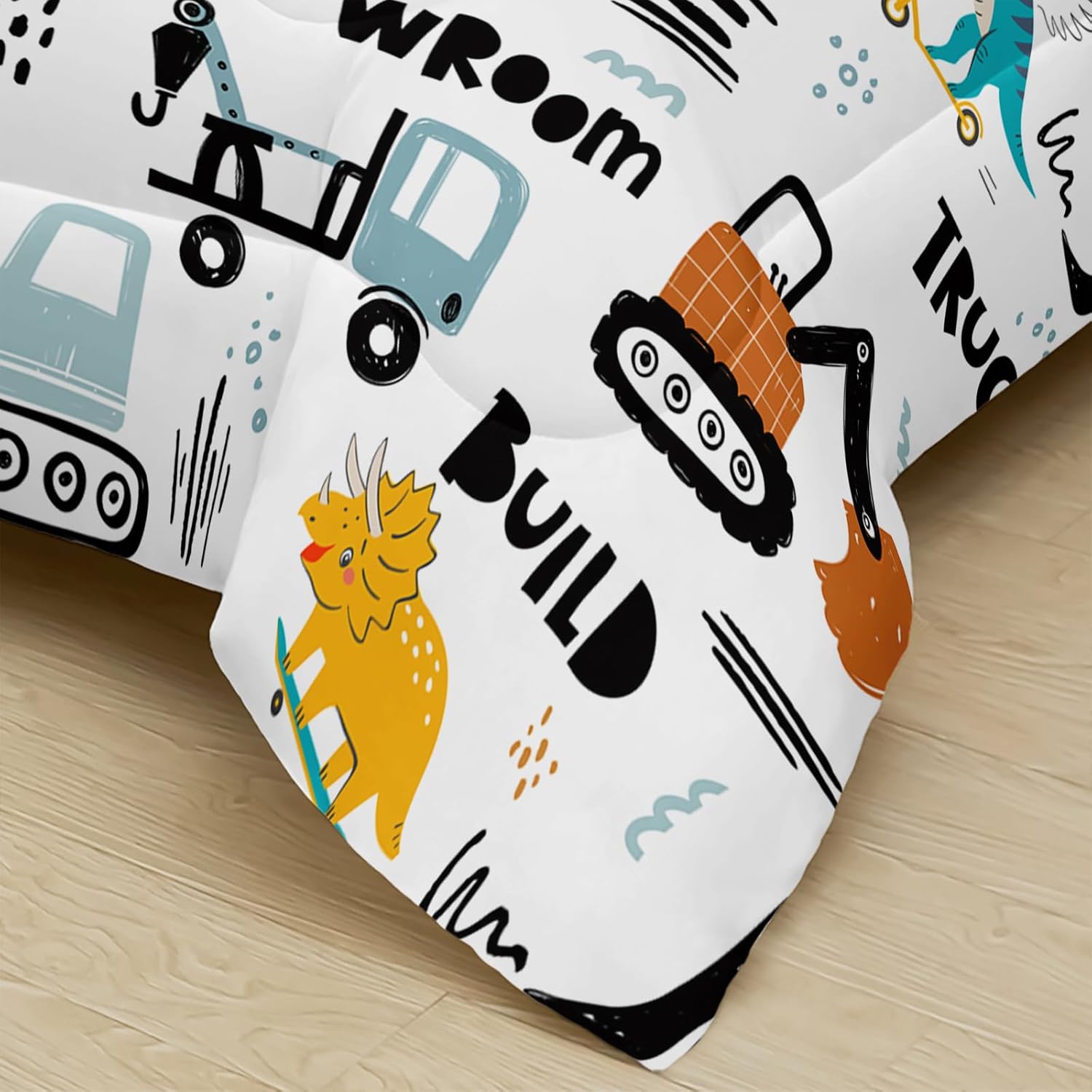 Boys Excavator Comforter Set Twin