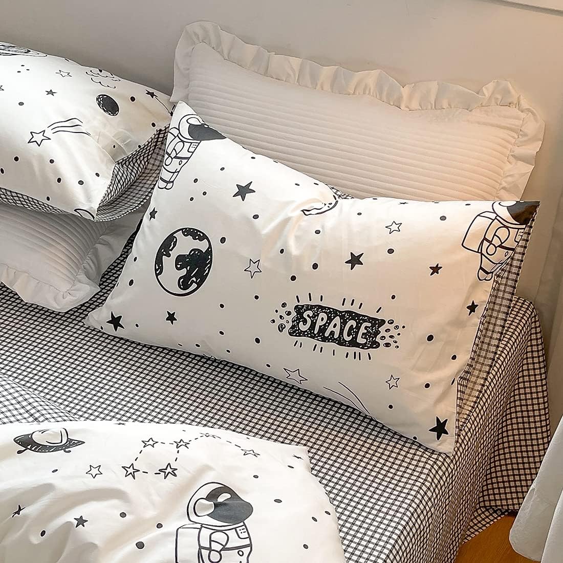 LIWHENHAO Cartoon Duvet Cover Set Twin 100 Cotton