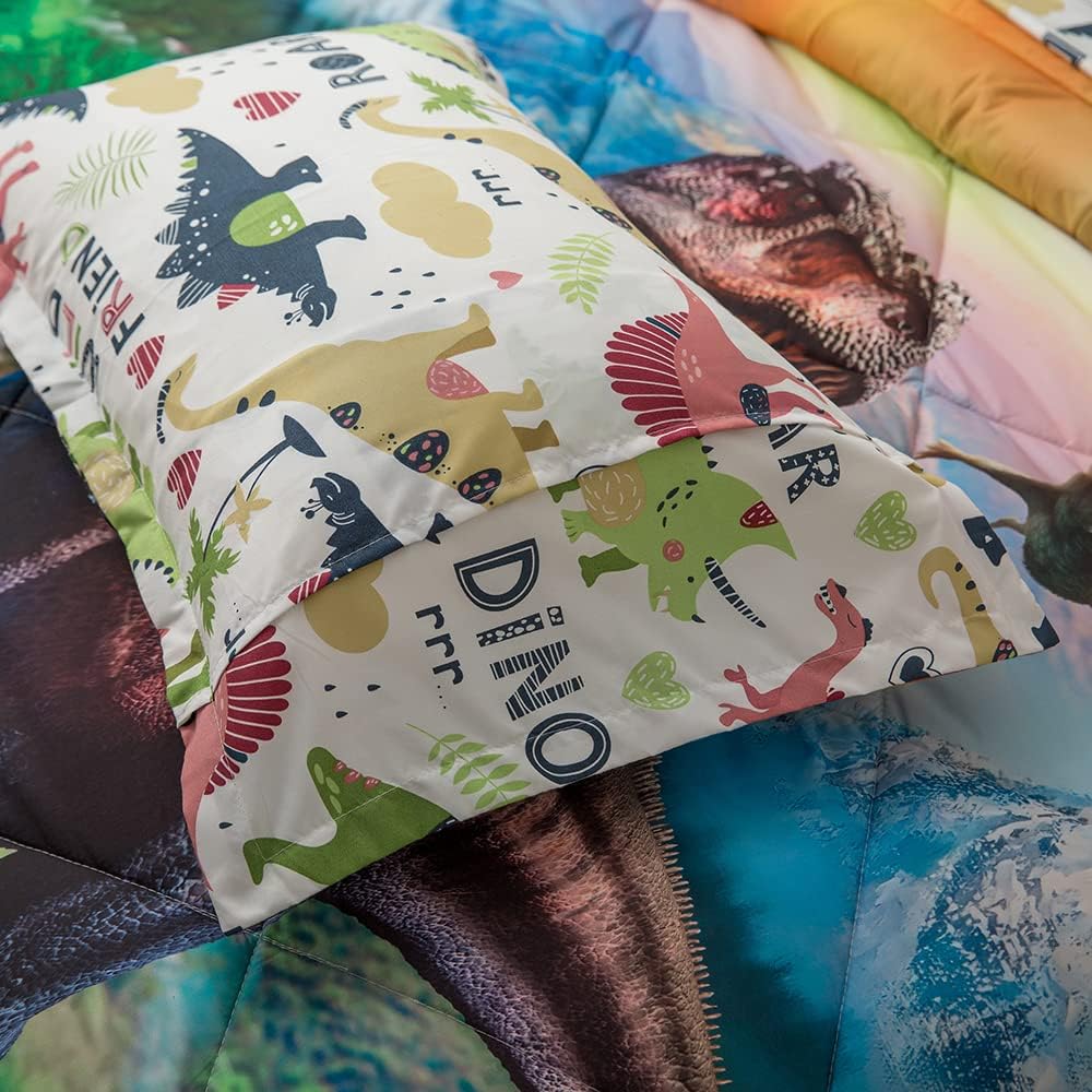 ADASMILE A S Dinosaur Comforter Set Twin for Kids 1