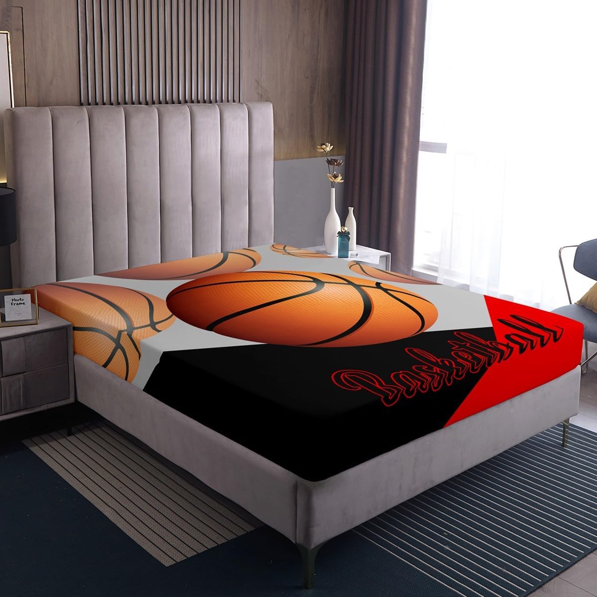 Erosebridal Basketball Fitted Sheet Set