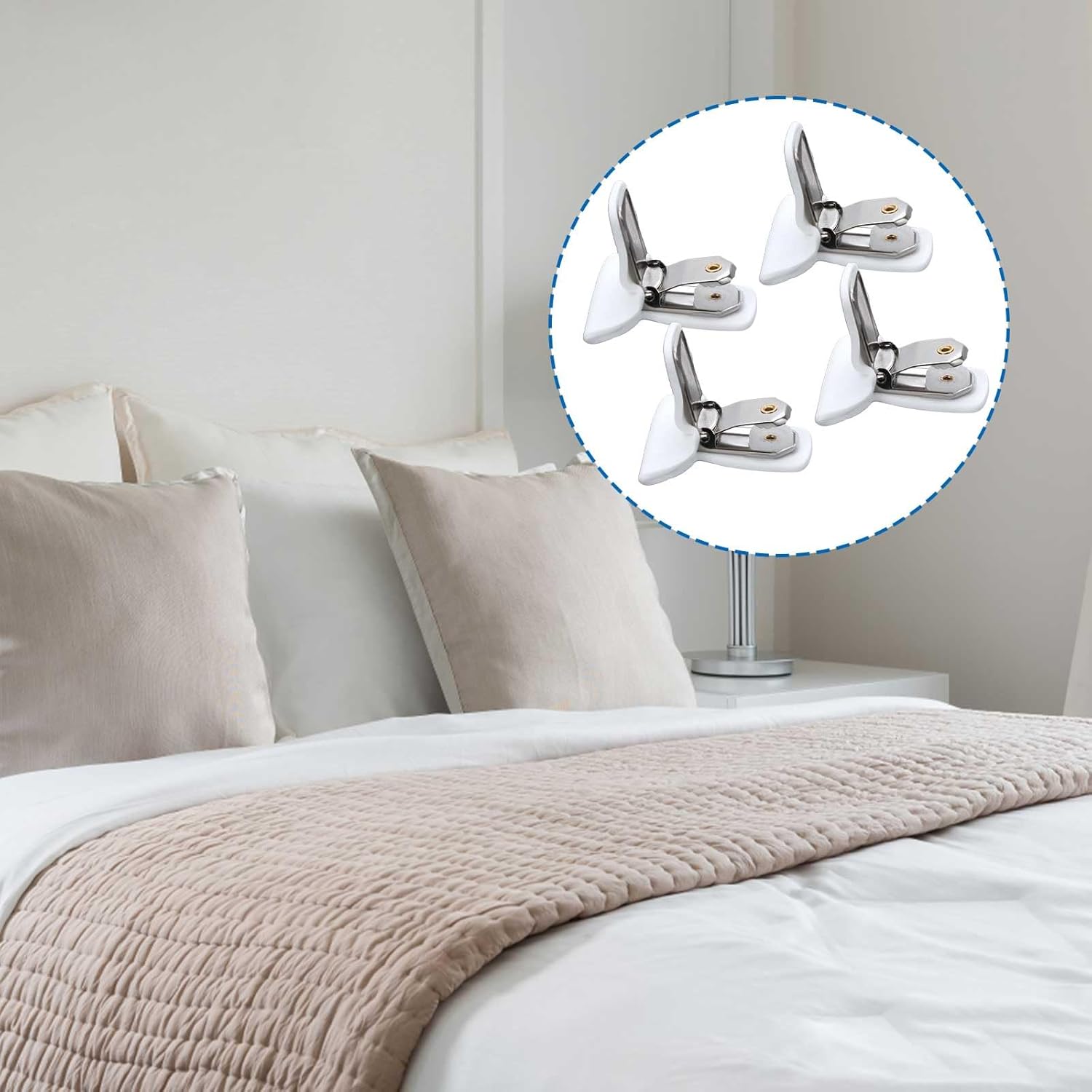 12pcs Duvet Clips for Comforter Inside