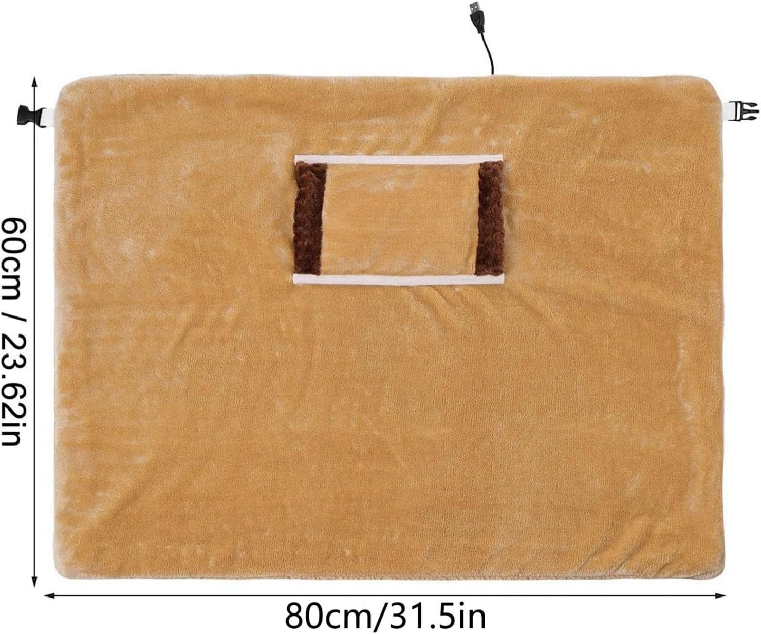 Kakina CMSX Heated Throw Blanket Purple Portable USB Electric