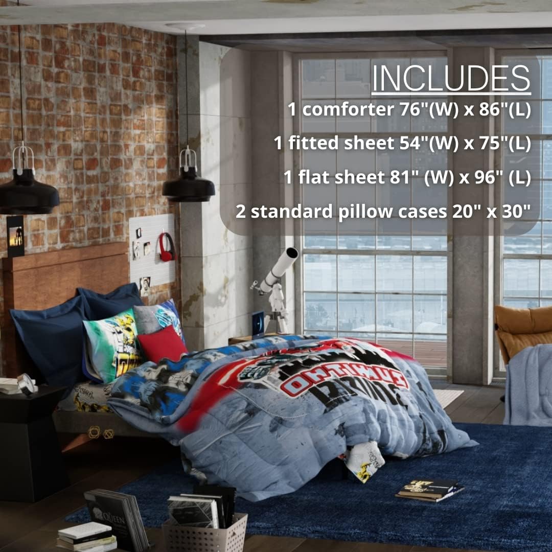 Franco Transformers Battle in Brooklyn Comforter Set 5 Piece