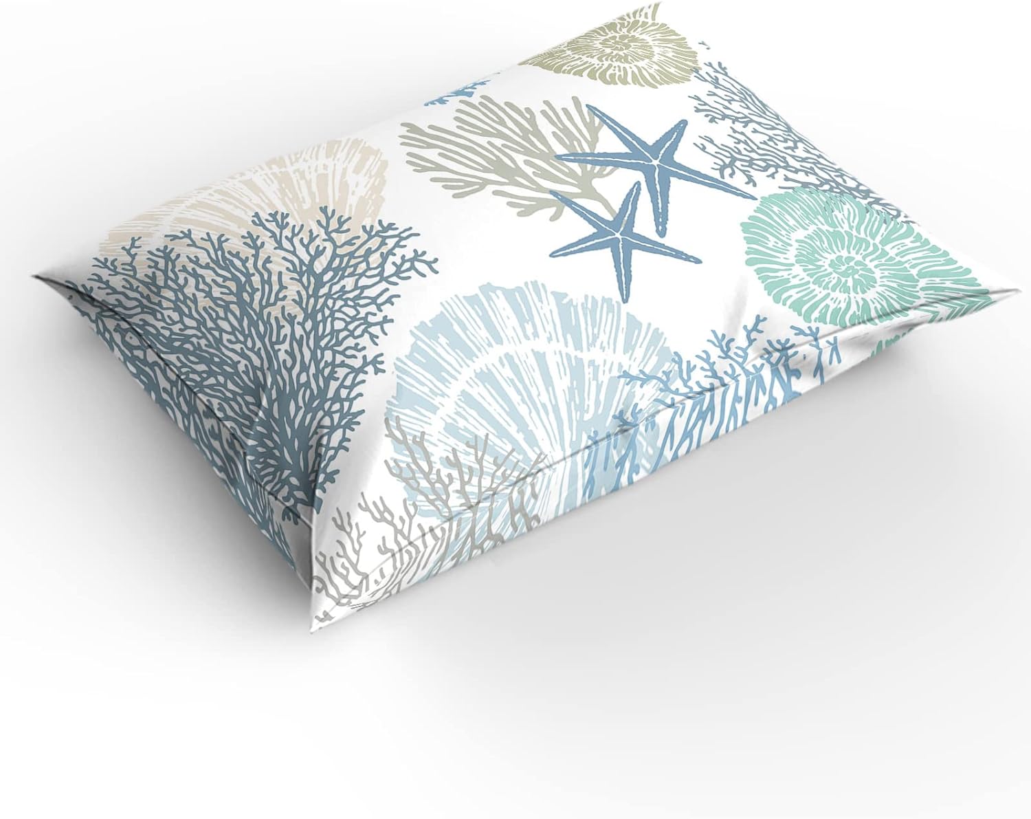OComster California King Duvet Cover Set Teal Blue