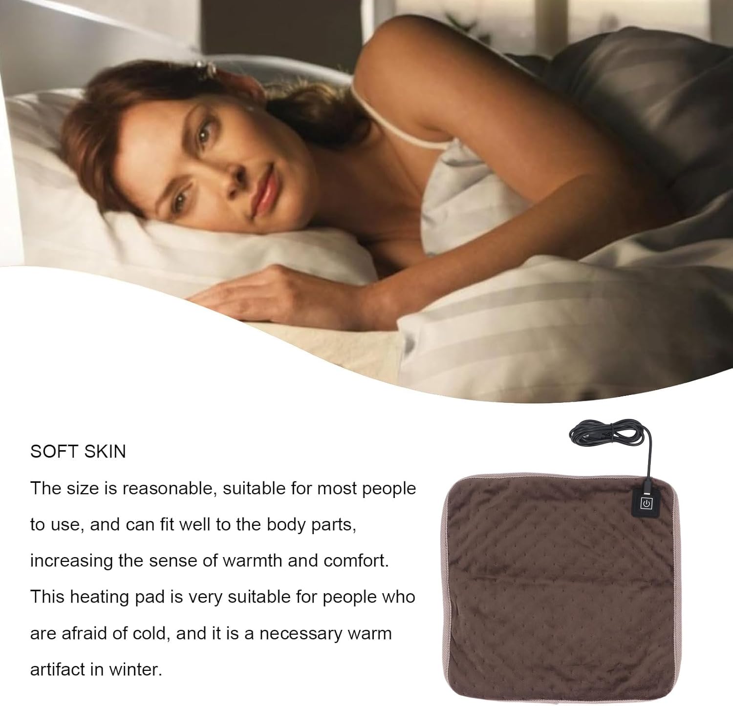 TOPINCN Heated Blanket with 3 Temperature Settings