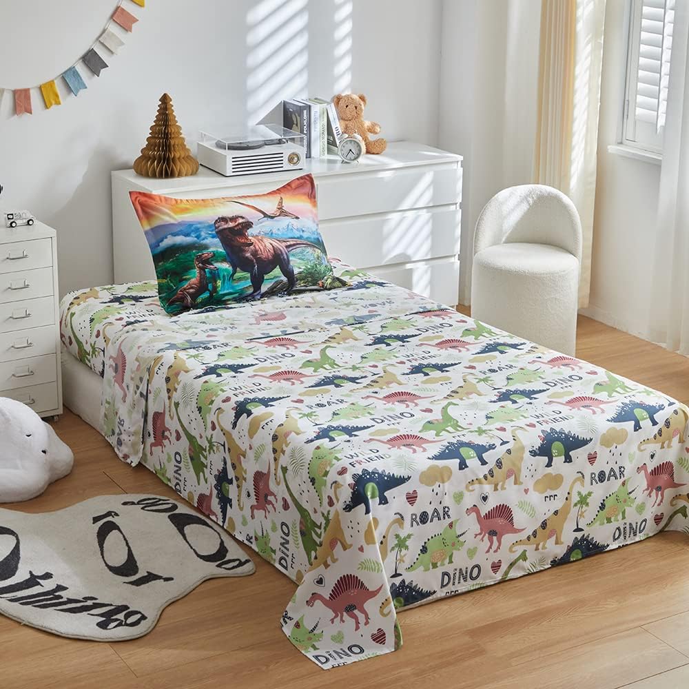 ADASMILE A S Dinosaur Comforter Set Twin for Kids 1