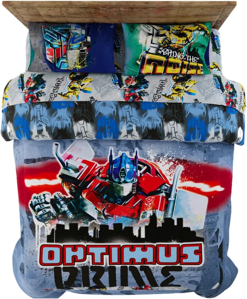 Franco Transformers Battle in Brooklyn Comforter Set 5 Piece