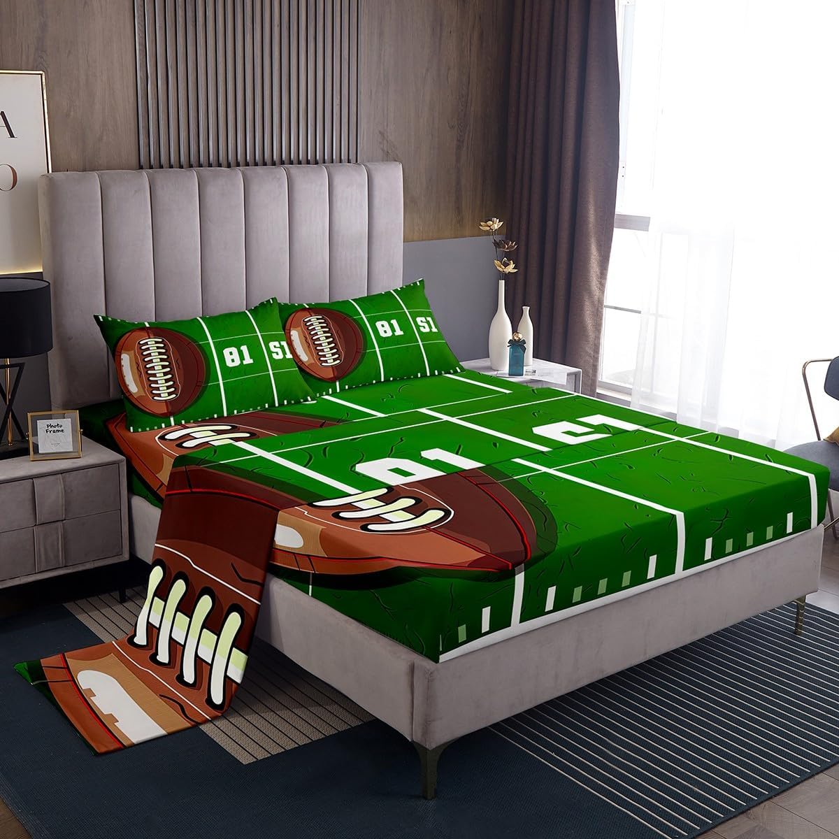 Erosebridal Rugby Bed Sheet Set for Boys 1