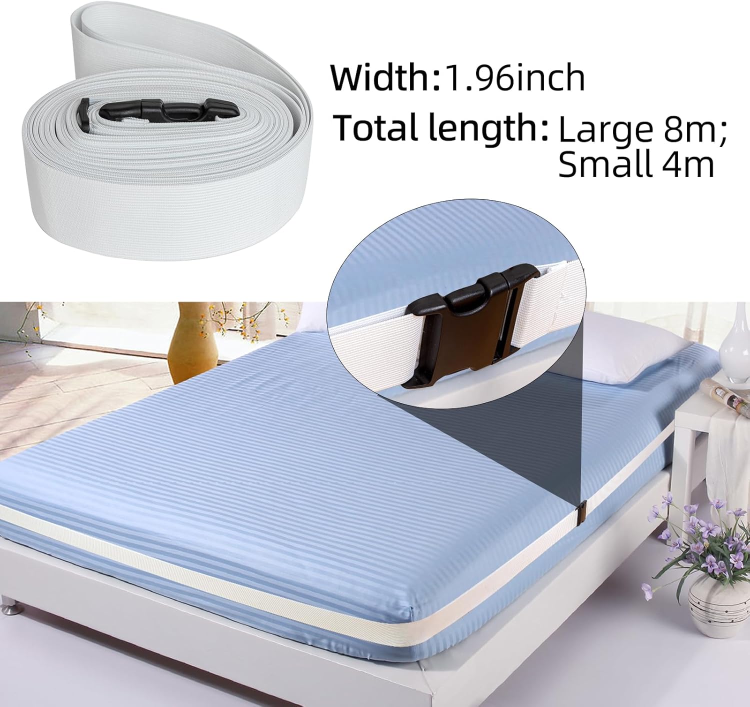ALLFULL Heavy-Duty Bed Sheet Holder Straps