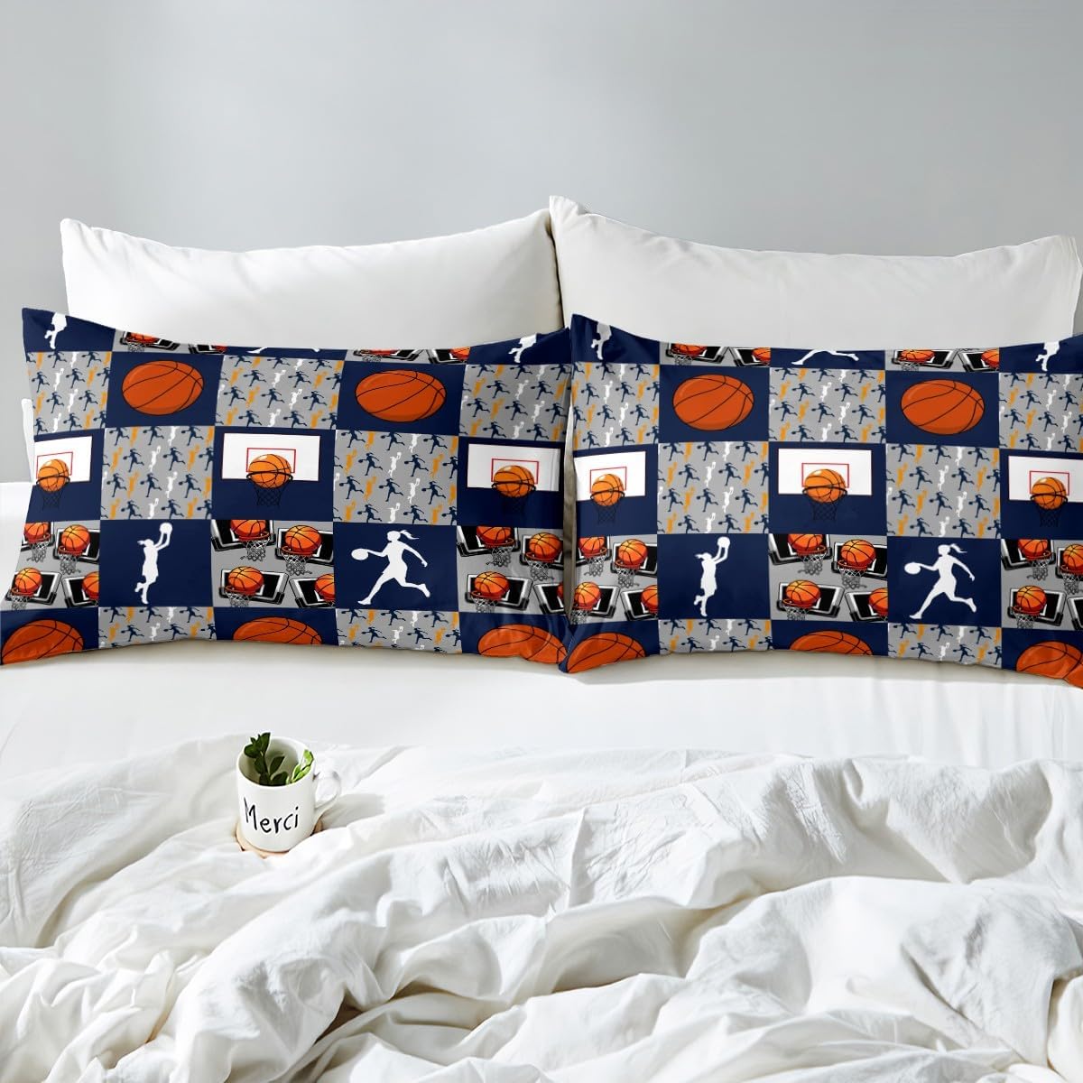 Erosebridal Basketball Bed Sheet Set Full Size