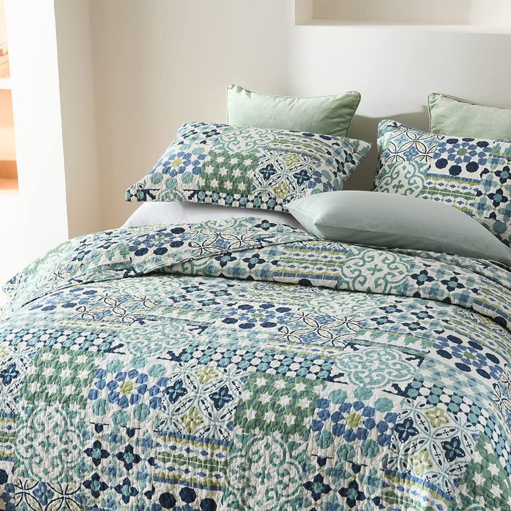 WAROUS VISIMISI Cotton Reversible Bedspread Set