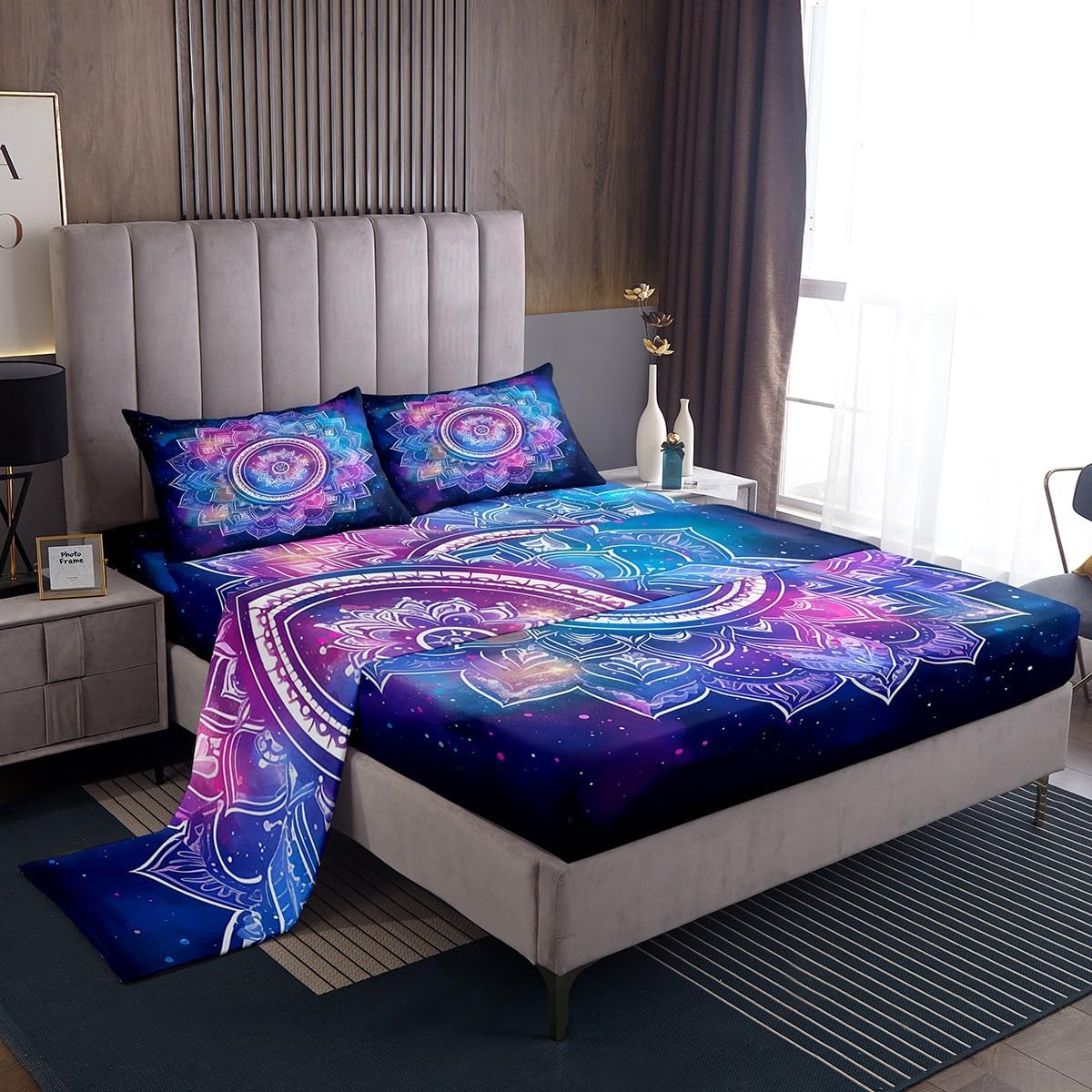Feelyou Outer Space Galaxy Sheet Set for Kids
