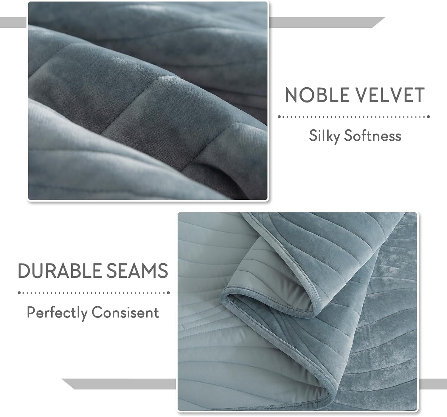 Travan Luxury Velvet Quilt Set Queen Size