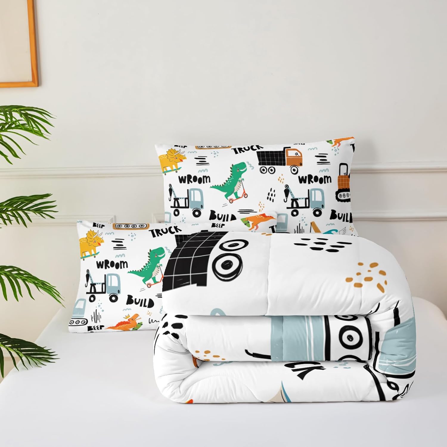 Boys Excavator Comforter Set Twin