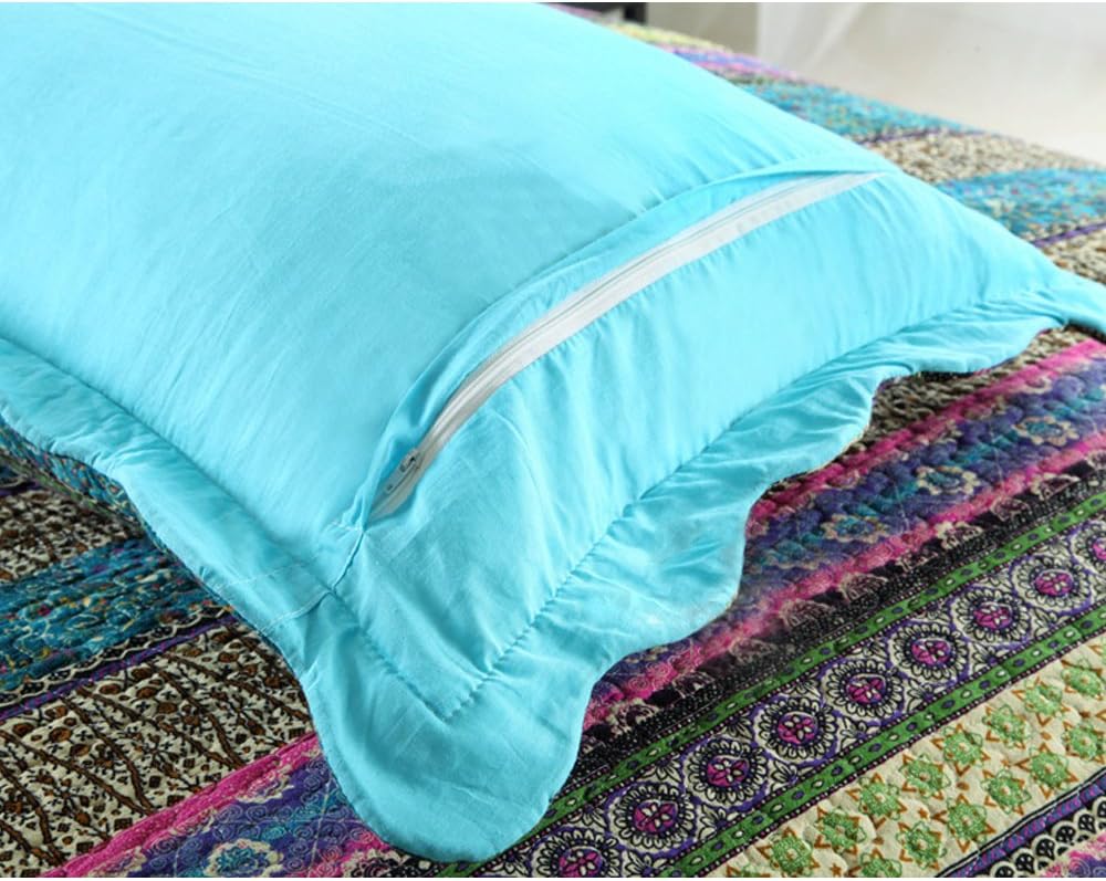 NEWLAKE Striped Jacquard Cotton Quilt Set Queen Size 1