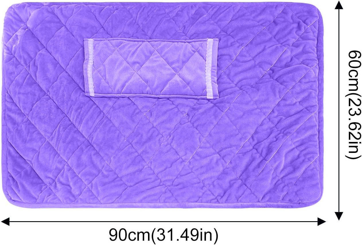 Soft Fluffy Heated Lap Blanket for Bed and Chair
