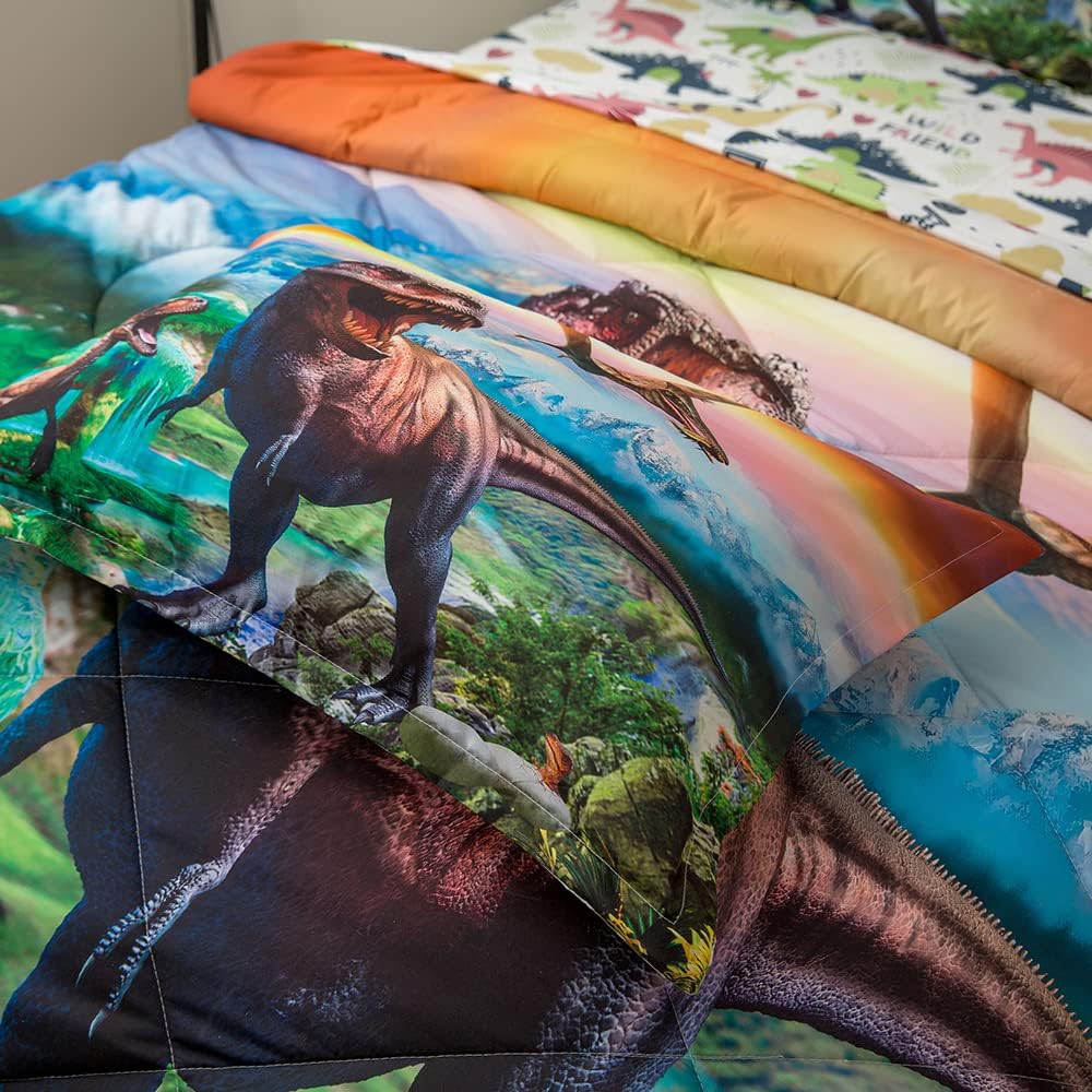 ADASMILE A S Dinosaur Comforter Set Twin for Kids 1