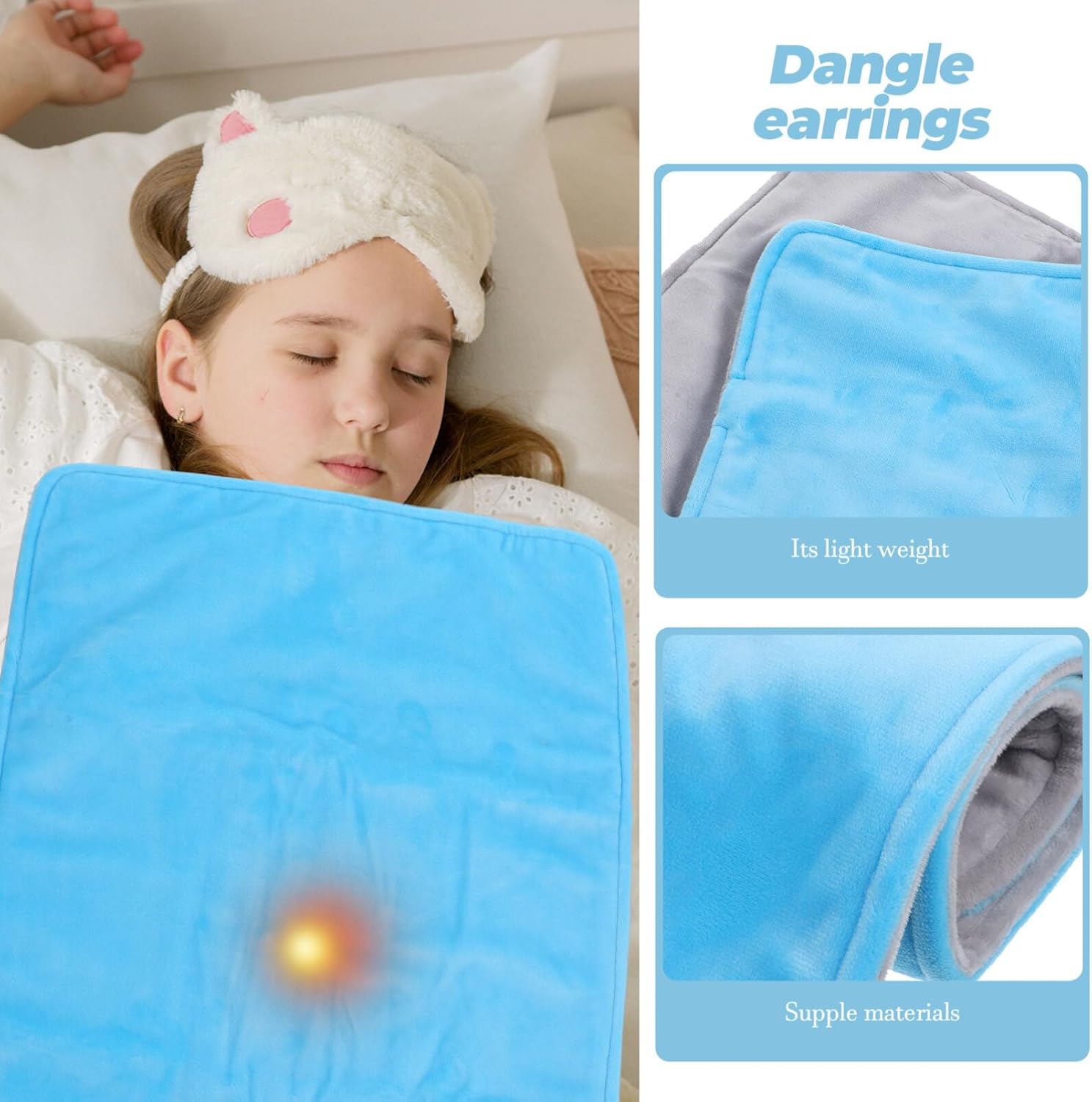 Personal Electric Blanket Small Pad for Warmth