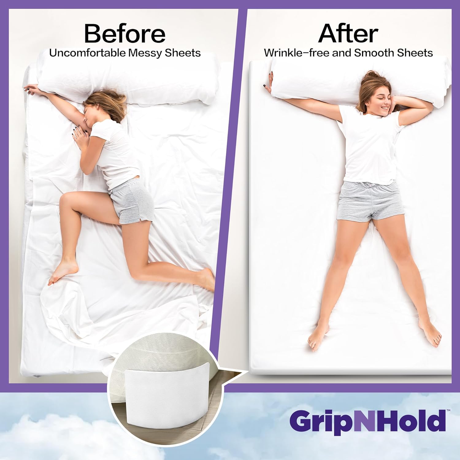 Sheet Simple Grip N Hold Bed Sheet Holder 2 Pack 1