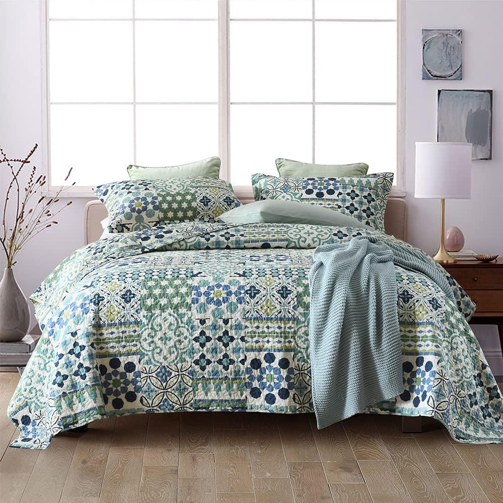 WAROUS VISIMISI Cotton Reversible Bedspread Set