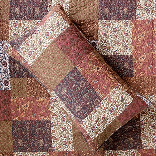 SLPR Red Riches 3-Piece Quilt Set - King Size