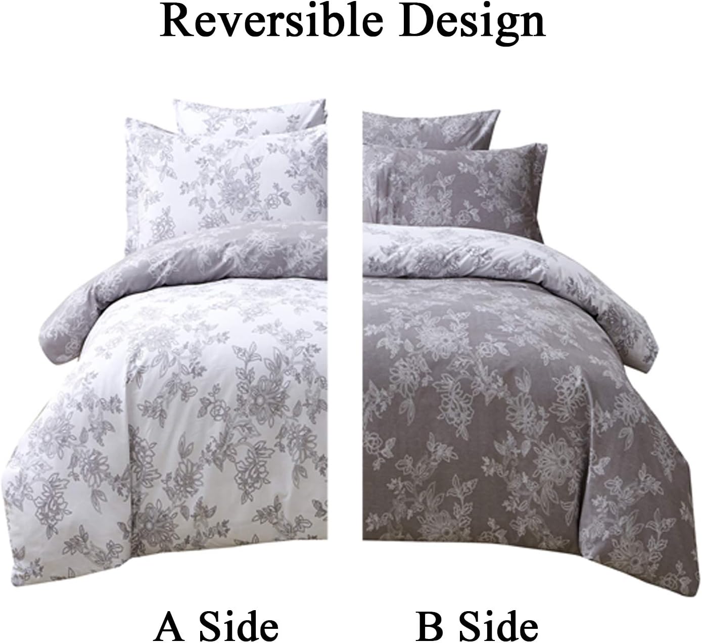 FADFAY Reversible Duvet Cover Set Twin XL