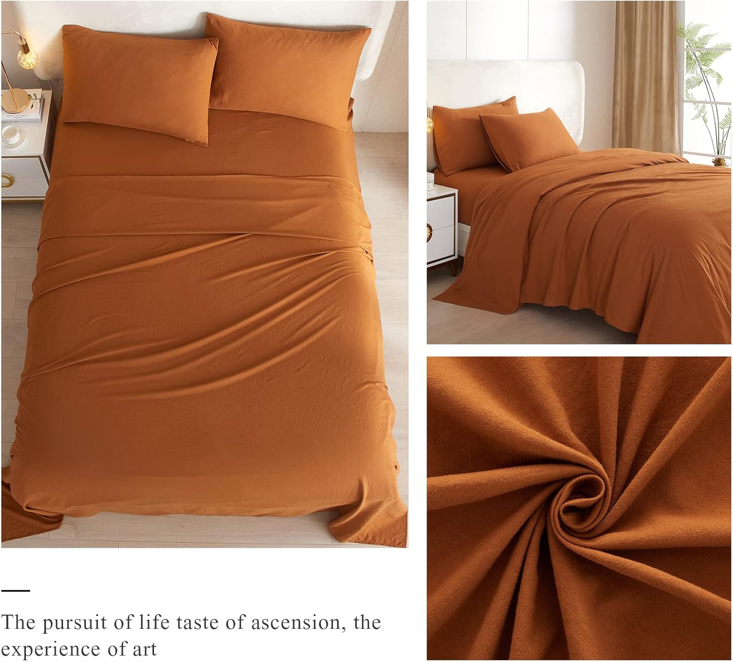 HighBuy Pumpkin Twin XL Cooling Sheet Set