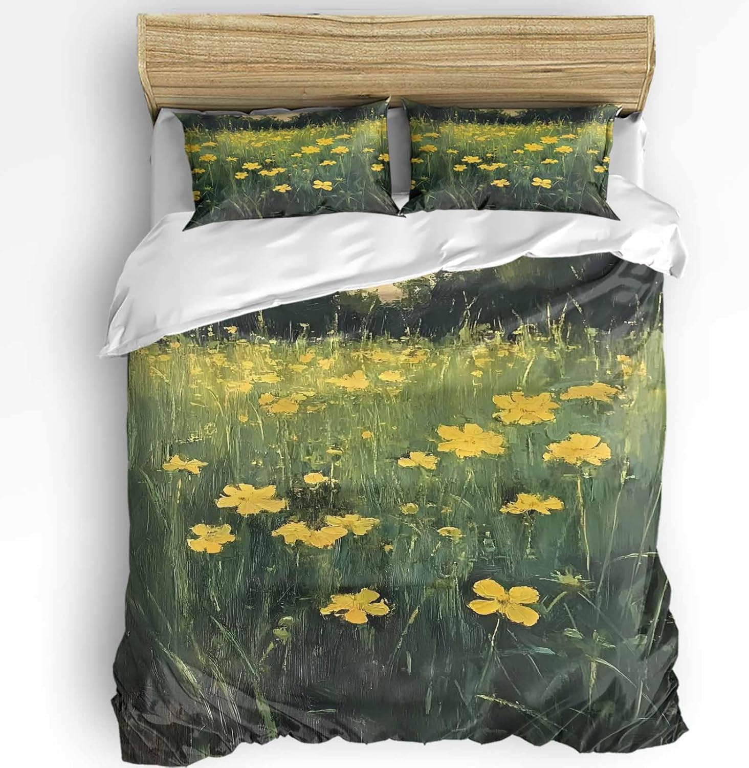 Boanket 3-Piece Queen Duvet Cover Set with Zipper Closure and Pillowcases