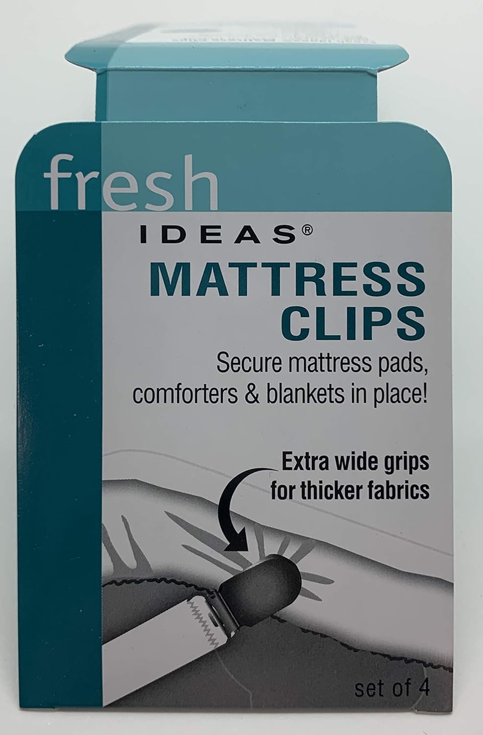 FRESH IDEAS Mattress Clips 4-Pack Sheet Fasteners for Adjustable Beds 1