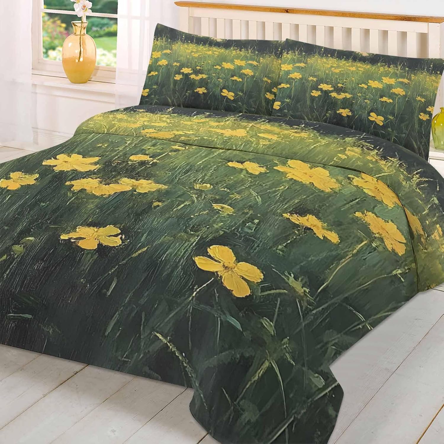 Boanket 3-Piece Queen Duvet Cover Set with Zipper Closure and Pillowcases