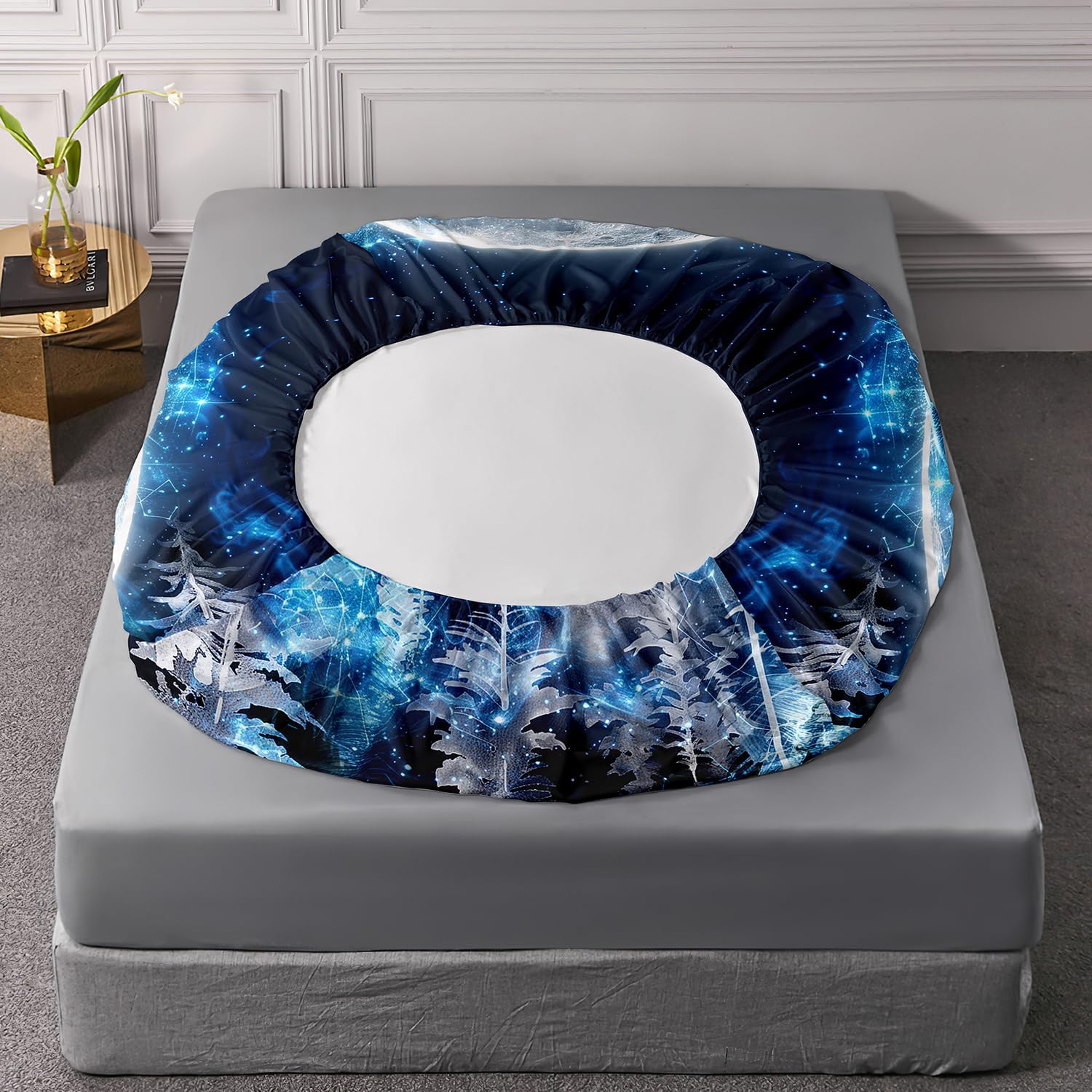 AILONEN Boys Wolf Twin XL Sheet Set 3-Piece Blue