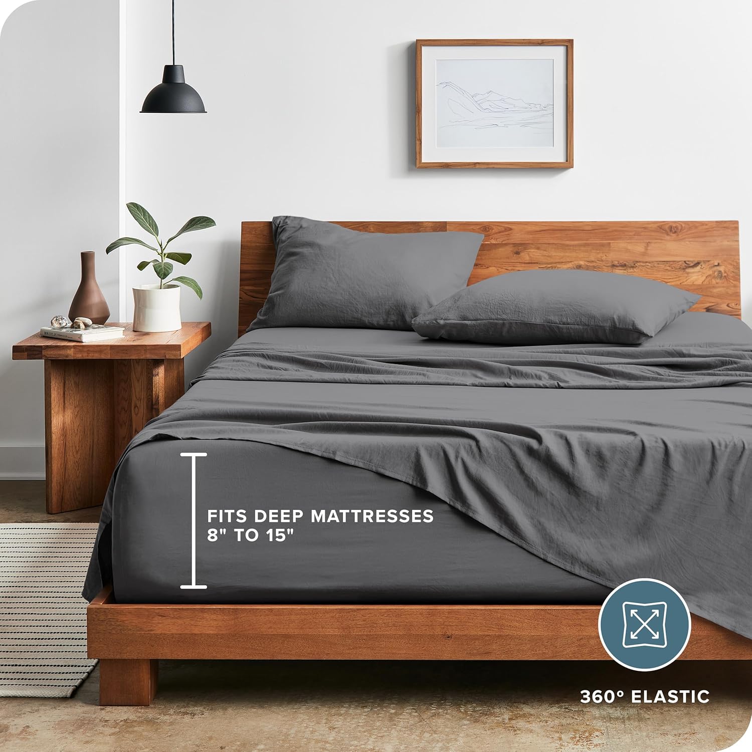 Bare Home Twin XL Sheet Set - Ultra-Soft Microfiber with Deep Pockets