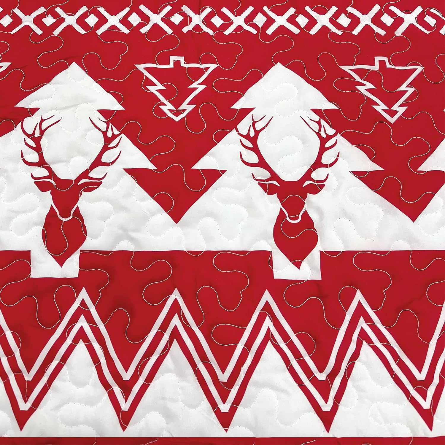 Mocaletto Red Quilt Set King Size with Pillow Shams