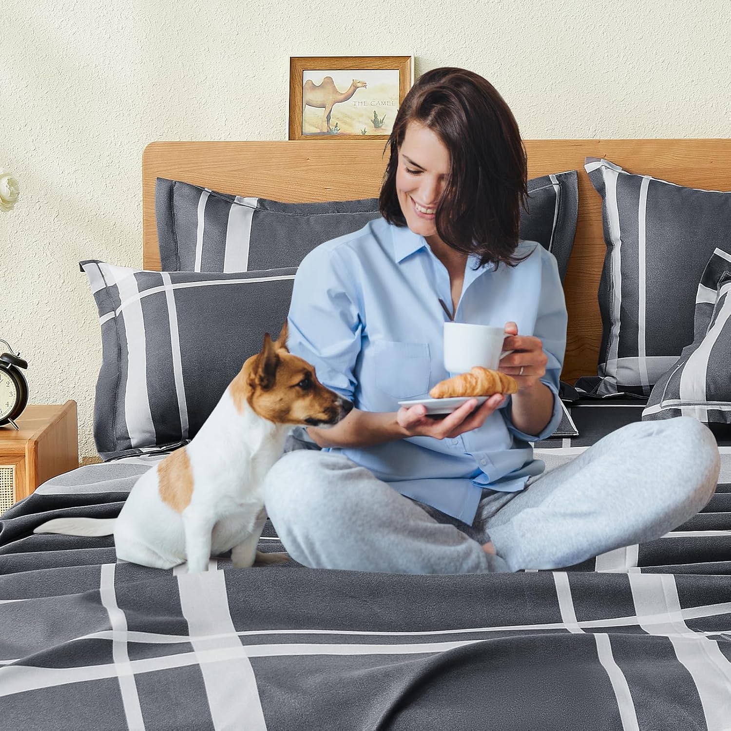 IM HOME Cal King 6 Piece Organic Cotton Sheet Set