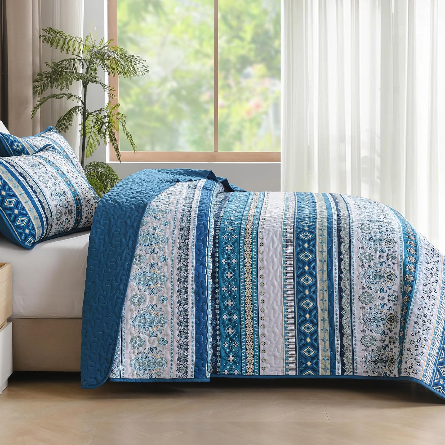 Goodidea Boho Quilt Set Queen Size 3 Piece 1
