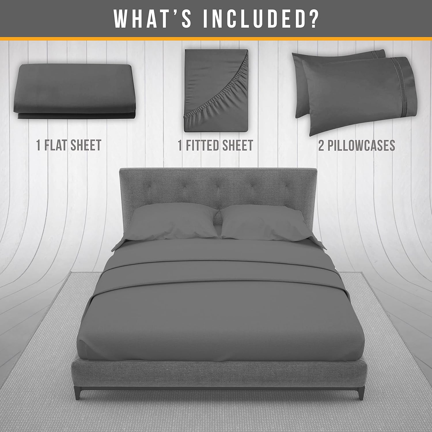 Abeero Home Full Size Cooling Microfiber Sheet Set
