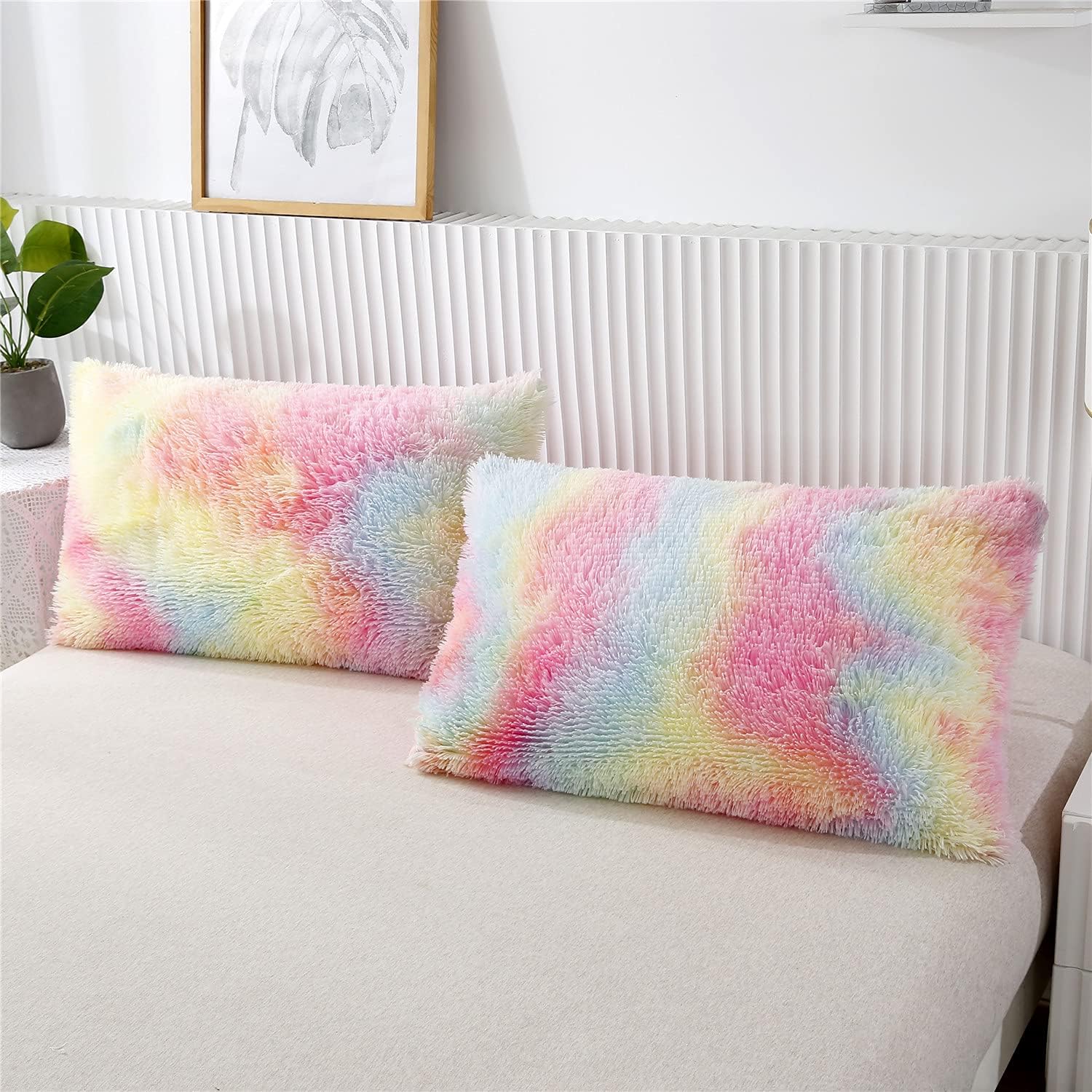 RYNGHIPY 3Pcs Rainbow Girls Duvet Cover Set Twin Size 1
