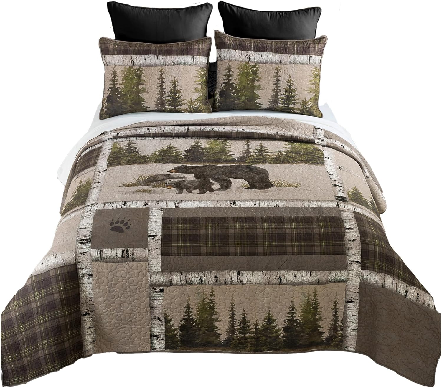 Donna Sharp Bear Panels Twin Quilt Set - 2 Piece