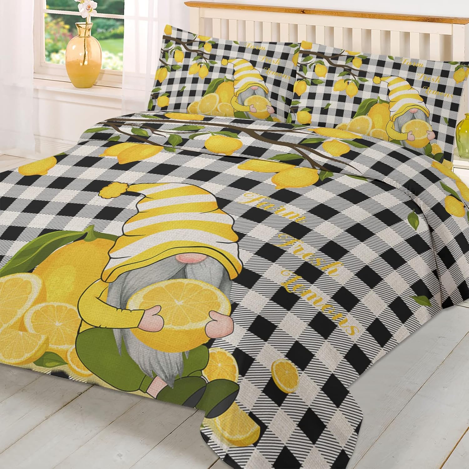 OComster California King Duvet Cover Set with Pillow Shams