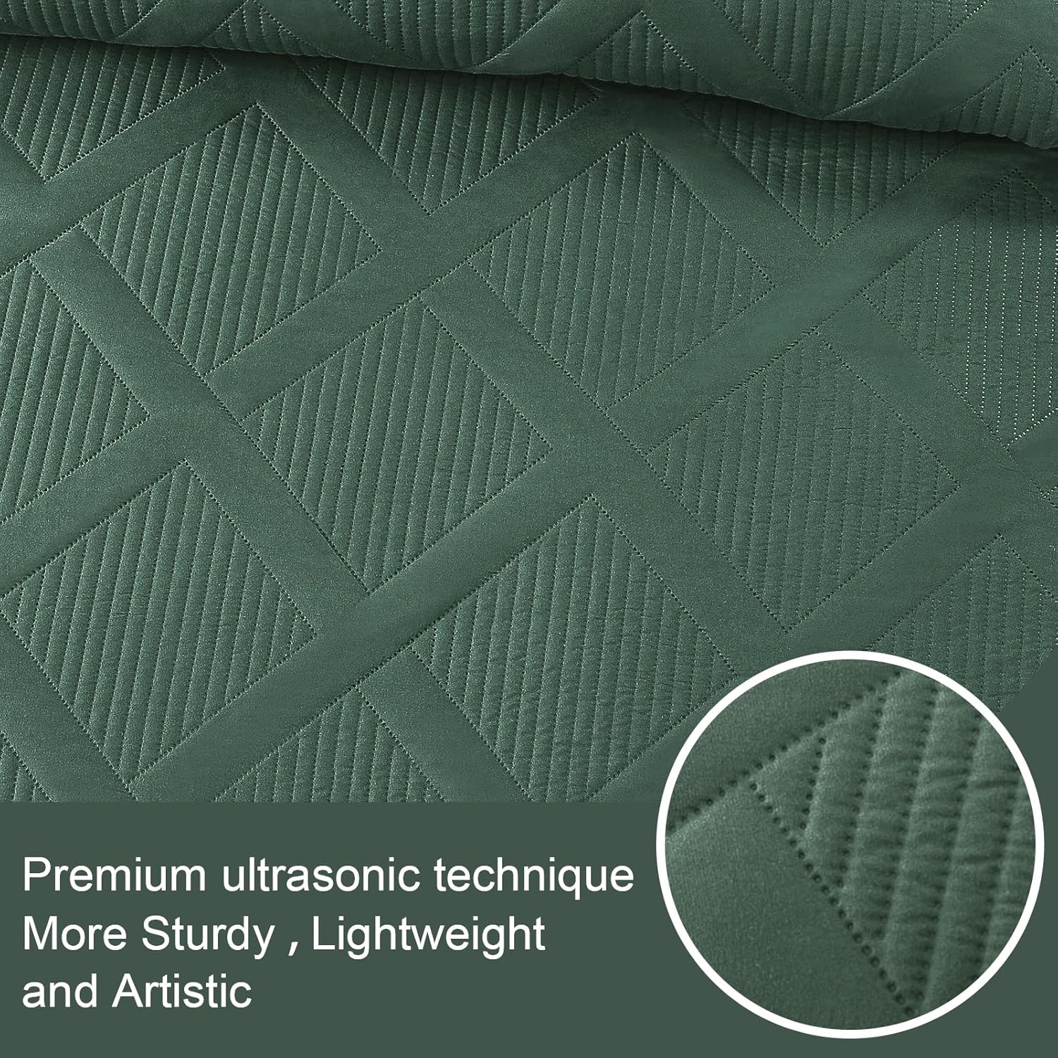 Exclusivo Mezcla Twin Quilt Set with Striped Pattern