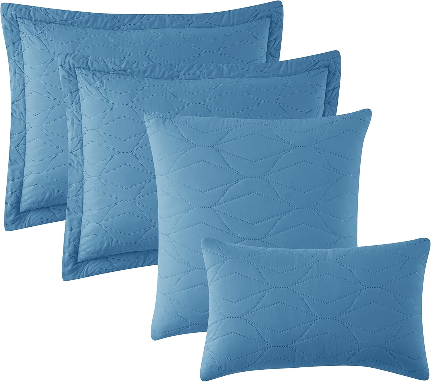 Hearth Harbor Quilt Set Twin Size - Blue Heaven