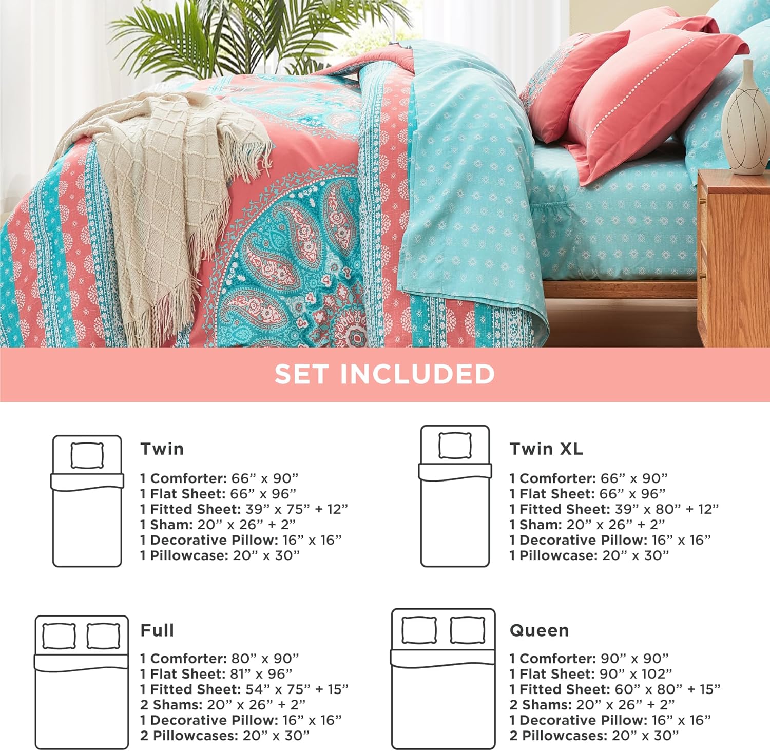 Degrees of Comfort Twin XL Bed in a Bag Set