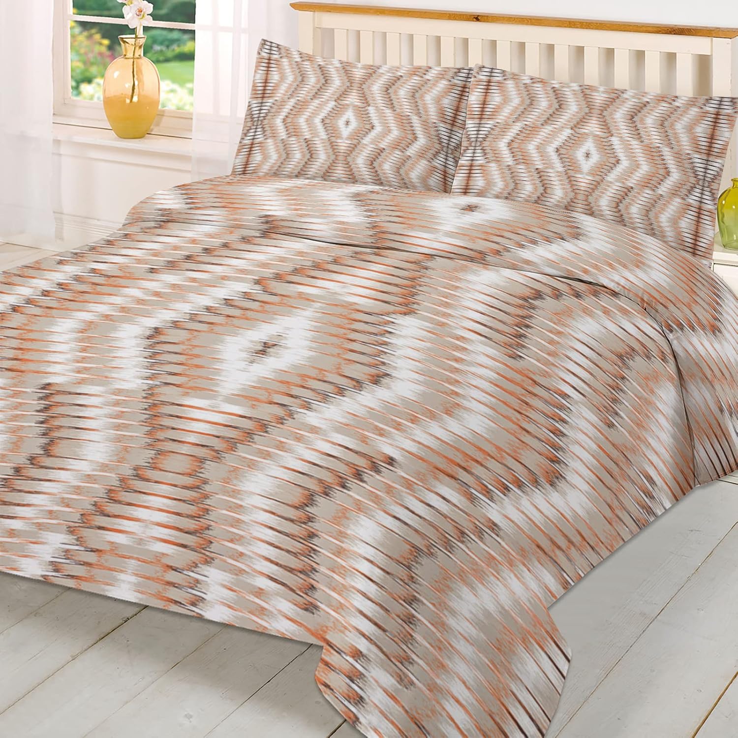 OComster California King Duvet Cover Set with 2 Pillowcases 1